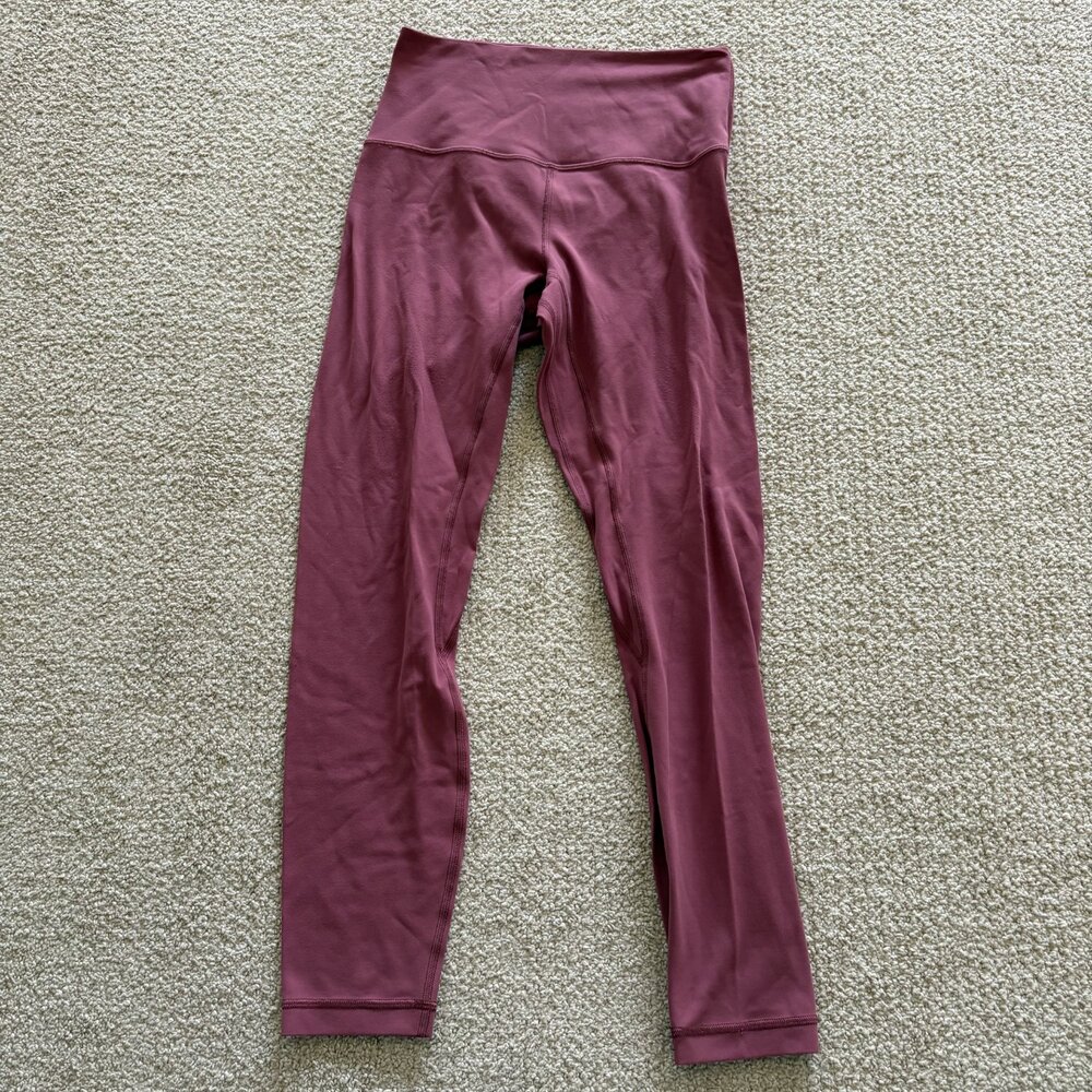 Lululemon Leggings Align Pant Womens Purple Elastic Waist Stretch Align Size 6